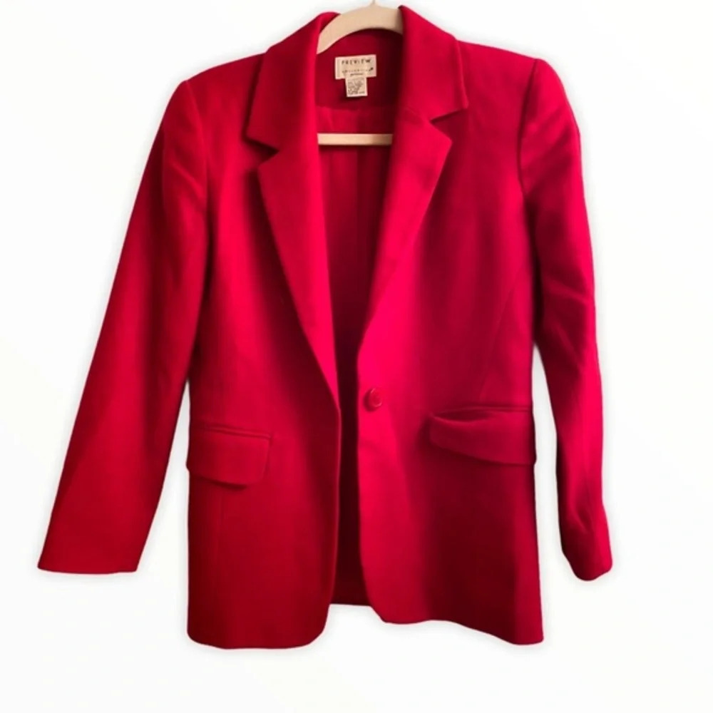 Preview‎ Collection Red Wool Blazer​ - Picture 3 of 11